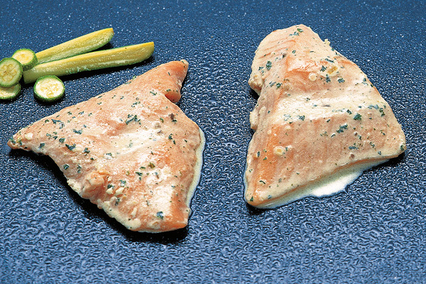 Lachsfilet gewuerzt